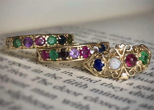 How Acrostic Jewelry Turned Colorful Gemstones Into Hidden Messages of Love